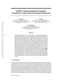 GridPE: Unifying Positional Encoding in Transformers with a Grid
  Cell-Inspired Framework