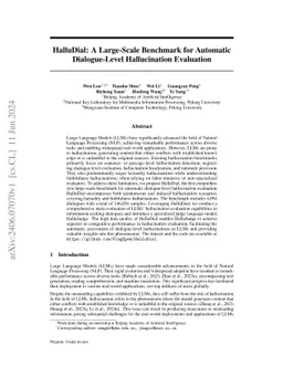 HalluDial: A Large-Scale Benchmark for Automatic Dialogue-Level
  Hallucination Evaluation