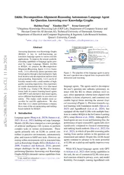 DARA: Decomposition-Alignment-Reasoning Autonomous Language Agent for
  Question Answering over Knowledge Graphs