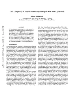 Data Complexity in Expressive Description Logics With Path Expressions
