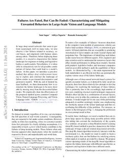 Failures Are Fated, But Can Be Faded: Characterizing and Mitigating
  Unwanted Behaviors in Large-Scale Vision and Language Models