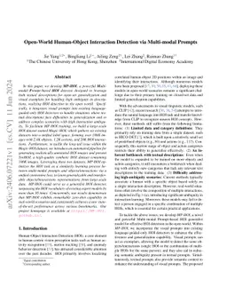 Open-World Human-Object Interaction Detection via Multi-modal Prompts