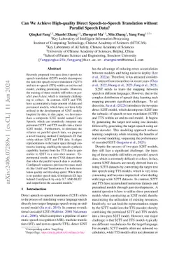 Can We Achieve High-quality Direct Speech-to-Speech Translation without
  Parallel Speech Data?