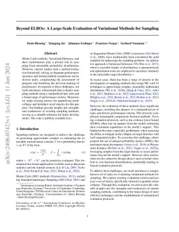Beyond ELBOs: A Large-Scale Evaluation of Variational Methods for
  Sampling