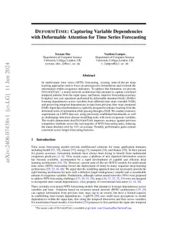 DeformTime: Capturing Variable Dependencies with Deformable Attention for Time Series Forecasting