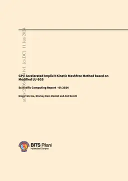 GPU Accelerated Implicit Kinetic Meshfree Method based on Modified
  LU-SGS