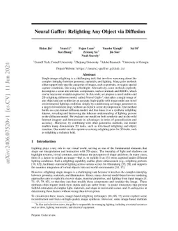 Neural Gaffer: Relighting Any Object via Diffusion