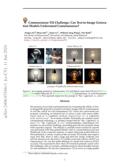 Commonsense-T2I Challenge: Can Text-to-Image Generation Models
  Understand Commonsense?