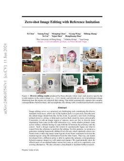 Zero-shot Image Editing with Reference Imitation