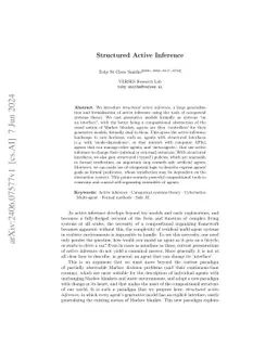 Structured Active Inference (Extended Abstract)