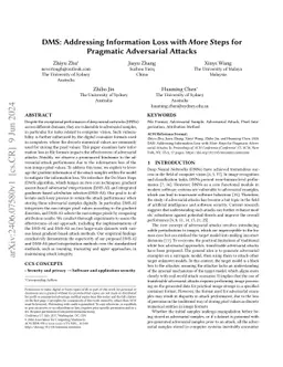 DMS: Addressing Information Loss with More Steps for Pragmatic
  Adversarial Attacks