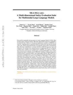 MLLMGuard: A Multi-dimensional Safety Evaluation Suite for Multimodal
  Large Language Models