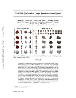 M-LRM: Multi-view Large Reconstruction Model