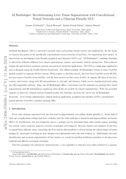AI Radiologist: Revolutionizing Liver Tissue Segmentation with
  Convolutional Neural Networks and a Clinician-Friendly GUI
