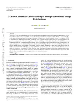 CUPID: Contextual Understanding of Prompt-conditioned Image
  Distributions
