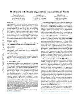 The Future of Software Engineering in an AI-Driven World