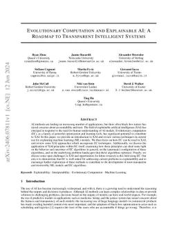 Evolutionary Computation and Explainable AI: A Roadmap to Transparent
  Intelligent Systems