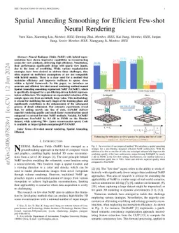 Spatial Annealing Smoothing for Efficient Few-shot Neural Rendering