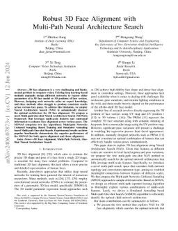 Robust 3D Face Alignment with Multi-Path Neural Architecture Search