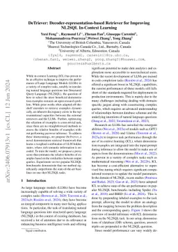 DeTriever: Decoder-representation-based Retriever for Improving NL2SQL
  In-Context Learning