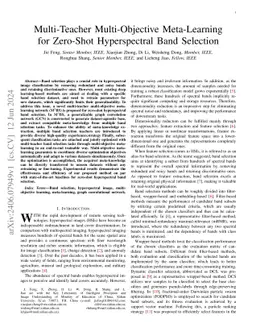 Multi-Teacher Multi-Objective Meta-Learning for Zero-Shot Hyperspectral
  Band Selection