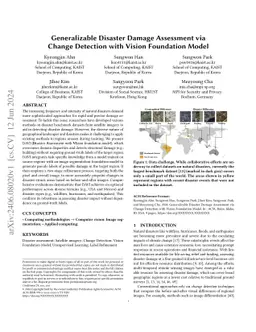 Generalizable Disaster Damage Assessment via Change Detection with Vision Foundation Model