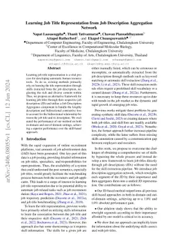 Learning Job Title Representation from Job Description Aggregation
  Network