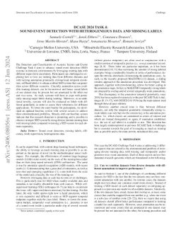 DCASE 2024 Task 4: Sound Event Detection with Heterogeneous Data and
  Missing Labels