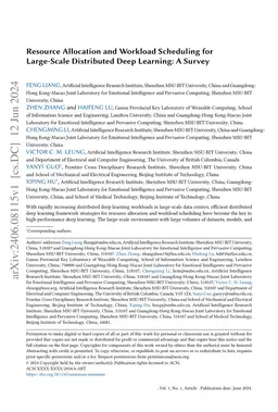 Resource Allocation and Workload Scheduling for Large-Scale Distributed
  Deep Learning: A Survey