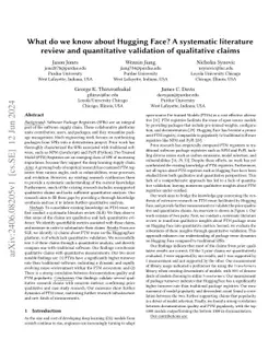 What do we know about Hugging Face? A systematic literature review and
  quantitative validation of qualitative claims