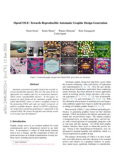 OpenCOLE: Towards Reproducible Automatic Graphic Design Generation