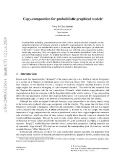 Copy-composition for probabilistic graphical models