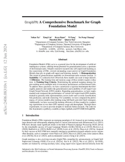 GraphFM: A Comprehensive Benchmark for Graph Foundation Model