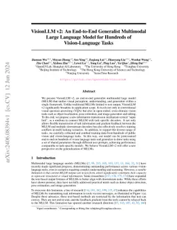 VisionLLM v2: An End-to-End Generalist Multimodal Large Language Model for Hundreds of Vision-Language Tasks
