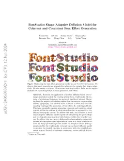 FontStudio: Shape-Adaptive Diffusion Model for Coherent and Consistent
  Font Effect Generation