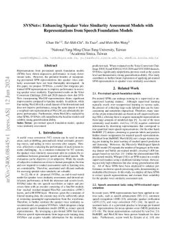SVSNet+: Enhancing Speaker Voice Similarity Assessment Models with
  Representations from Speech Foundation Models