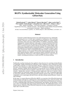 RGFN: Synthesizable Molecular Generation Using GFlowNets