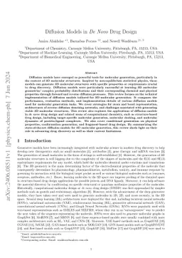 Diffusion Models in $\textit{De Novo}$ Drug Design