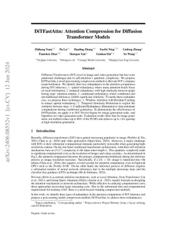 DiTFastAttn: Attention Compression for Diffusion Transformer Models