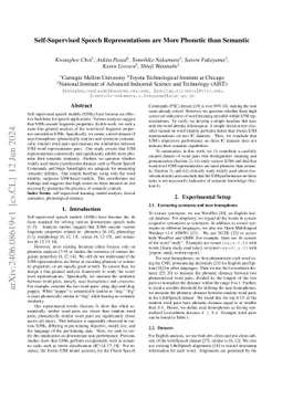 Self-Supervised Speech Representations are More Phonetic than Semantic