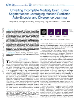 Unveiling Incomplete Modality Brain Tumor Segmentation: Leveraging
  Masked Predicted Auto-Encoder and Divergence Learning