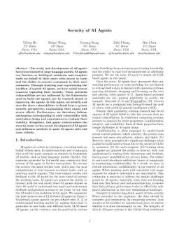 Security of AI Agents