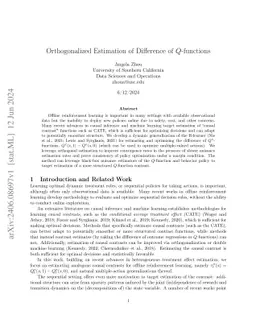 Structured Difference-of-Q via Orthogonal Learning