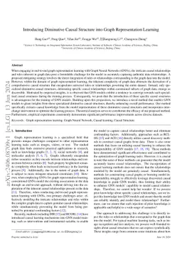 Introducing Diminutive Causal Structure into Graph Representation
  Learning