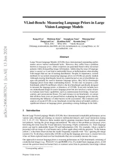 VLind-Bench: Measuring Language Priors in Large Vision-Language Models