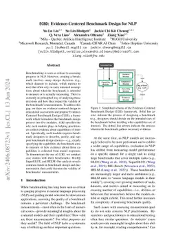 ECBD: Evidence-Centered Benchmark Design for NLP