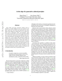 At the edge of a generative cultural precipice