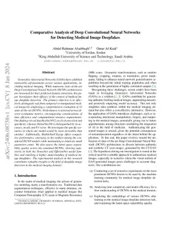 Comparative Analysis of Deep Convolutional Neural Networks for Detecting
  Medical Image Deepfakes