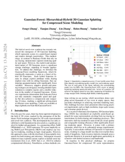 GaussianForest: Hierarchical-Hybrid 3D Gaussian Splatting for Compressed
  Scene Modeling