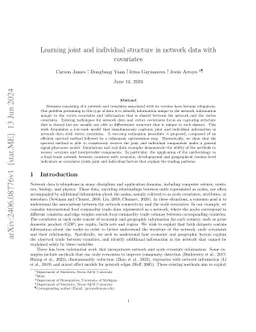 Learning Joint and Individual Structure in Network Data with Covariates